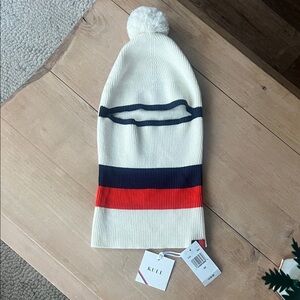 KULE Ski Hat with Navy and Orange Stripes